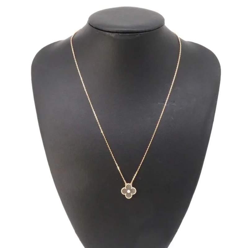 VAN CLEEF & ARPELS NECKLACE VINTAGE ALHAMBRA HOLIDAY - Image 4