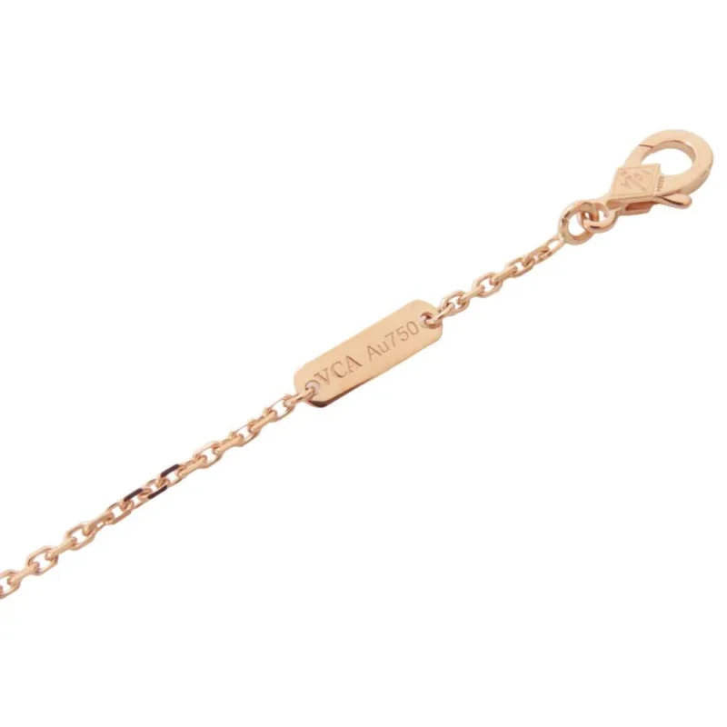 VAN CLEEF & ARPELS NECKLACE VINTAGE ALHAMBRA HOLIDAY - Image 9