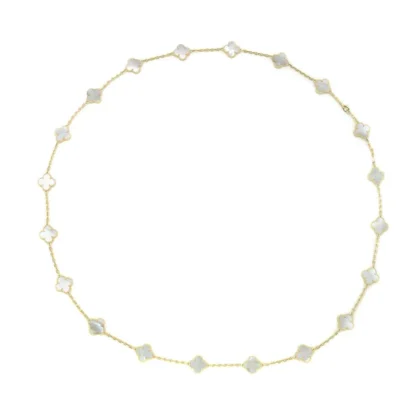 VAN CLEEF & ARPELS VINTAGE ALHAMBRA LONG NECKLACE 20 MOTIFS