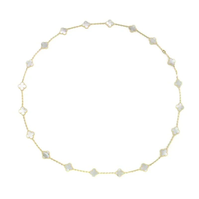 VAN CLEEF & ARPELS VINTAGE ALHAMBRA LONG NECKLACE 20 MOTIFS