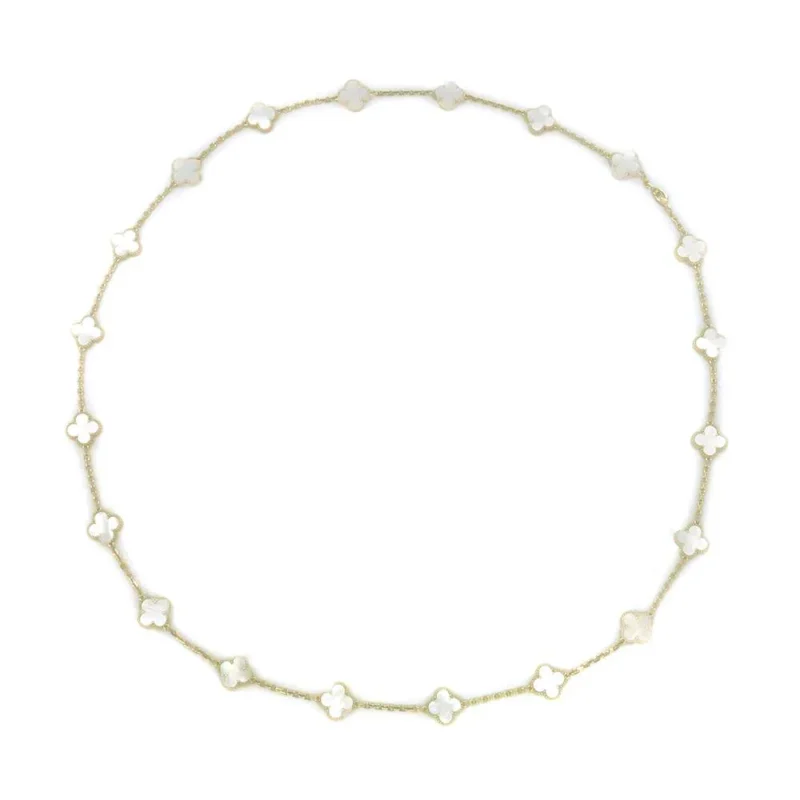 VAN CLEEF & ARPELS VINTAGE ALHAMBRA LONG NECKLACE 20 MOTIFS - Image 3