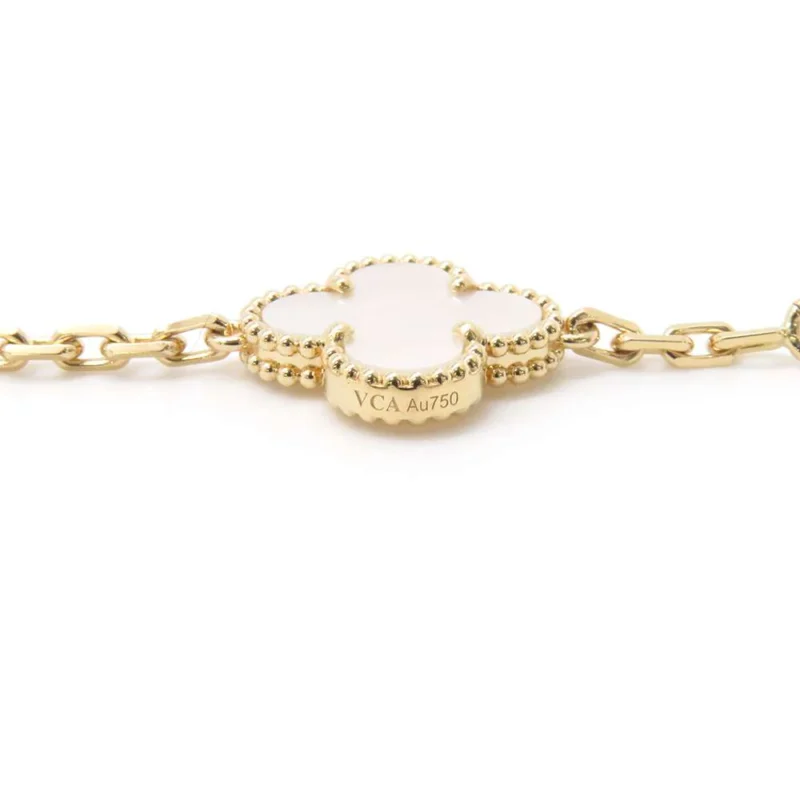 VAN CLEEF & ARPELS VINTAGE ALHAMBRA LONG NECKLACE 20 MOTIFS - Image 8