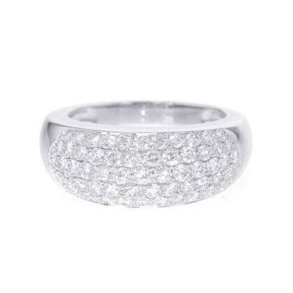 VAN CLEEF & ARPELS EVOLUTION PAVE DIAMOND RING SIZE APPROXIMATELY NO. 16