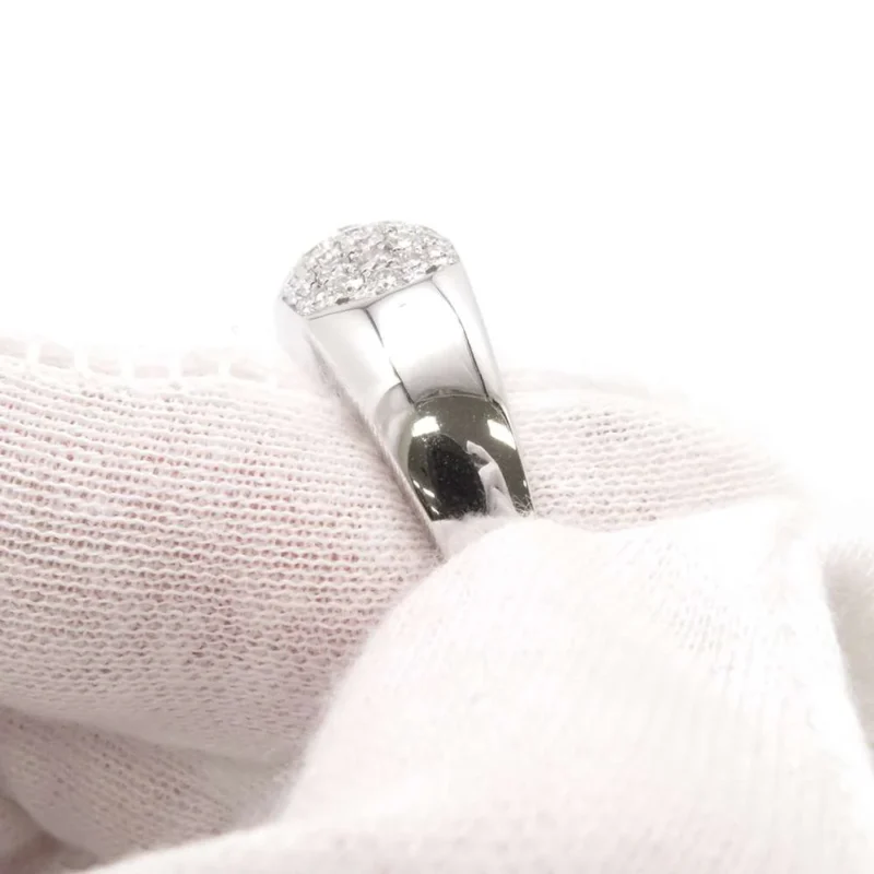 VAN CLEEF & ARPELS EVOLUTION PAVE DIAMOND RING SIZE APPROXIMATELY NO. 16 - Image 5