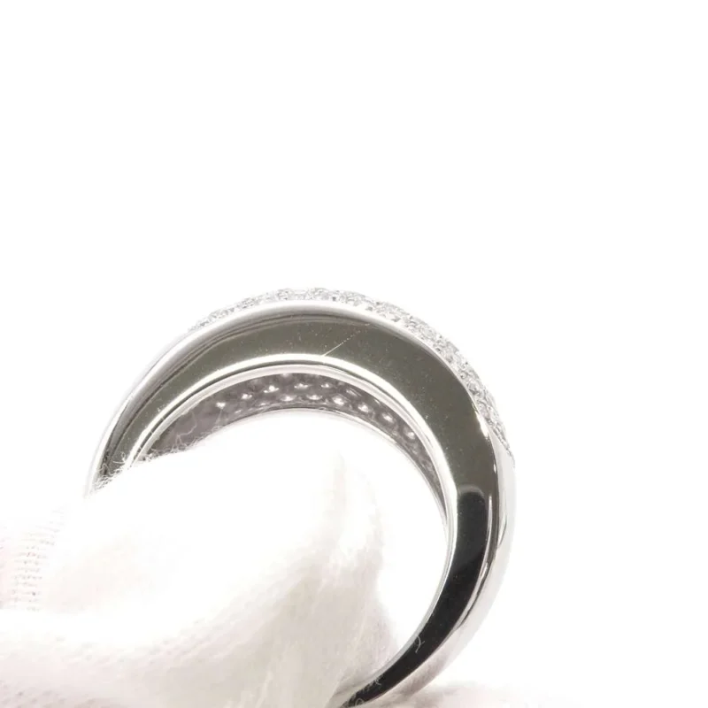 VAN CLEEF & ARPELS EVOLUTION PAVE DIAMOND RING SIZE APPROXIMATELY NO. 16 - Image 6