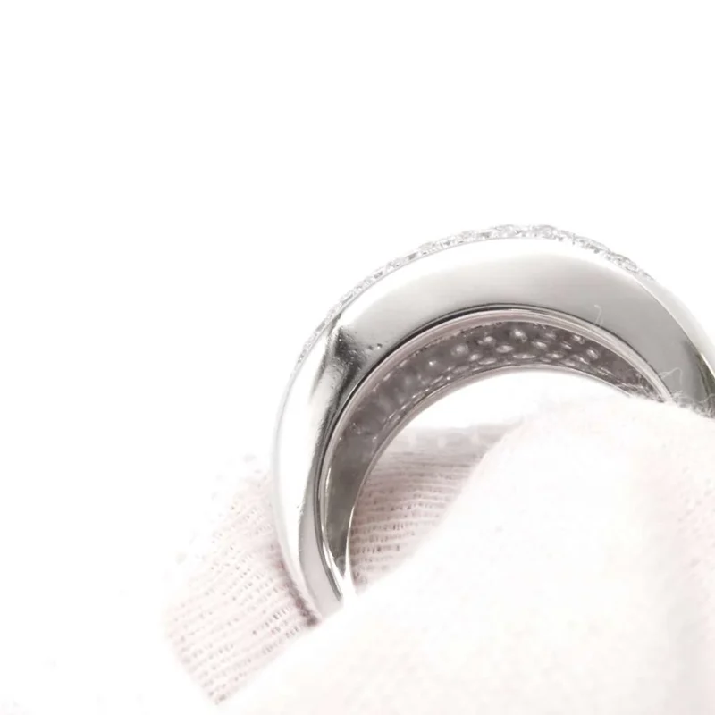 VAN CLEEF & ARPELS EVOLUTION PAVE DIAMOND RING SIZE APPROXIMATELY NO. 16 - Image 7