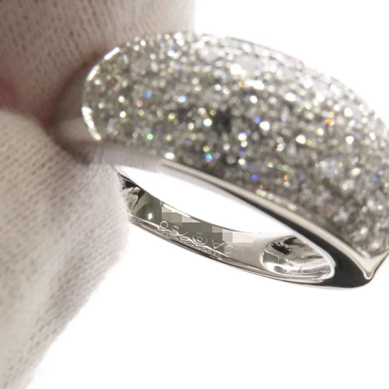 VAN CLEEF & ARPELS EVOLUTION PAVE DIAMOND RING SIZE APPROXIMATELY NO. 16 - Image 8