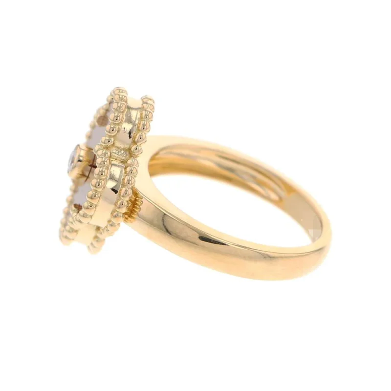 VAN CLEEF & ARPELS VINTAGE ALHAMBRA RING SIZE 49/#9 - Image 2