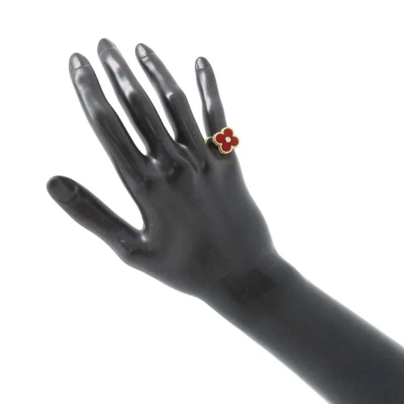 VAN CLEEF & ARPELS VINTAGE ALHAMBRA RING SIZE 49/#9 - Image 4