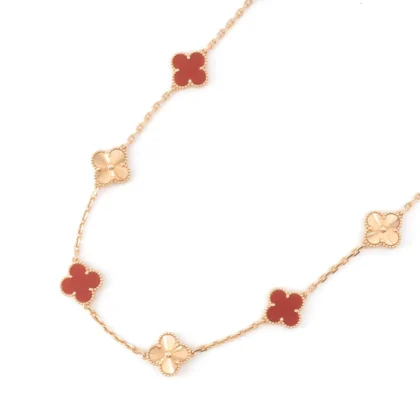 VAN CLEEF & ARPELS VINTAGE ALHAMBRA LONG NECKLACE 20 MOTIFS