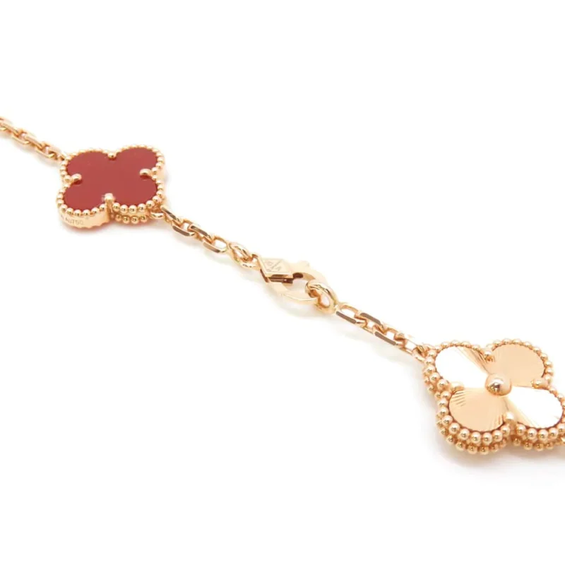 VAN CLEEF & ARPELS VINTAGE ALHAMBRA LONG NECKLACE 20 MOTIFS - Image 5