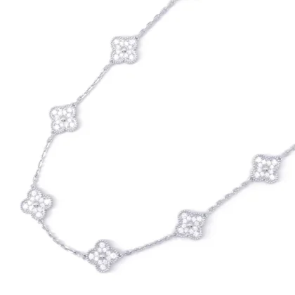 VAN CLEEF & ARPELS VINTAGE ALHAMBRA LONG NECKLACE 20 MOTIFS
