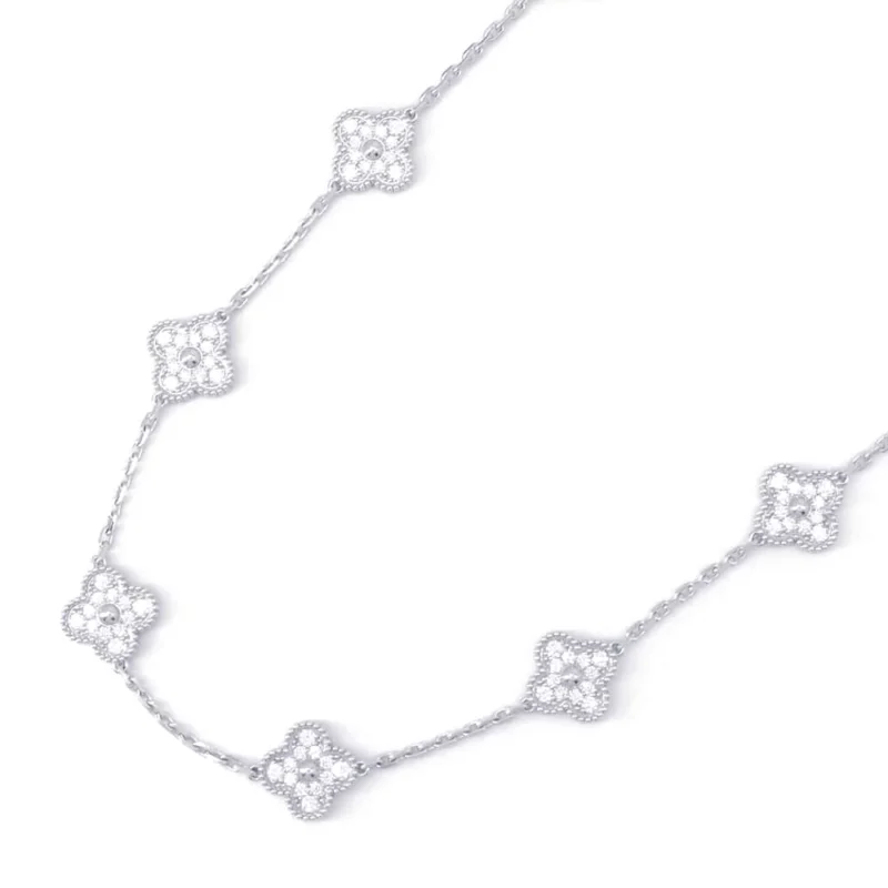 VAN CLEEF & ARPELS VINTAGE ALHAMBRA LONG NECKLACE 20 MOTIFS