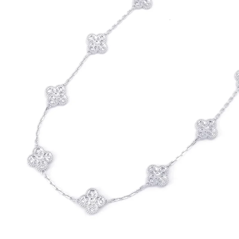 VAN CLEEF & ARPELS VINTAGE ALHAMBRA LONG NECKLACE 20 MOTIFS - Image 3
