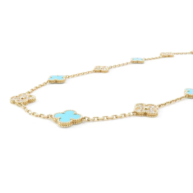 VAN CLEEF & ARPELS VINTAGE ALHAMBRA LONG NECKLACE 20 MOTIFS - Image 2