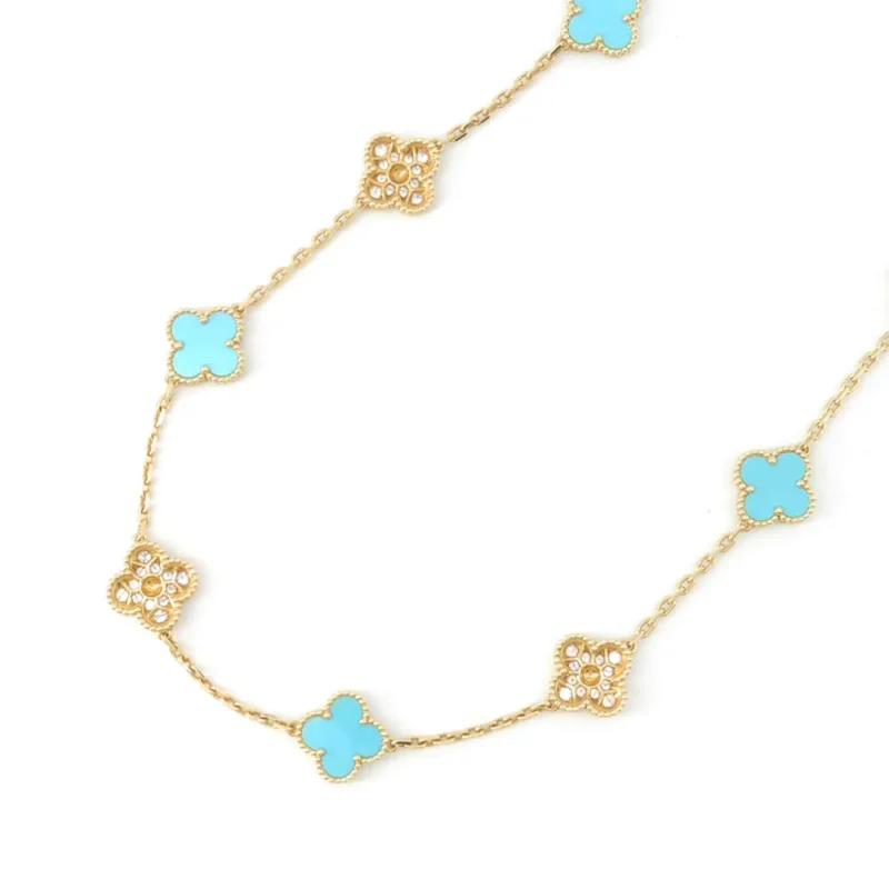 VAN CLEEF & ARPELS VINTAGE ALHAMBRA LONG NECKLACE 20 MOTIFS - Image 3