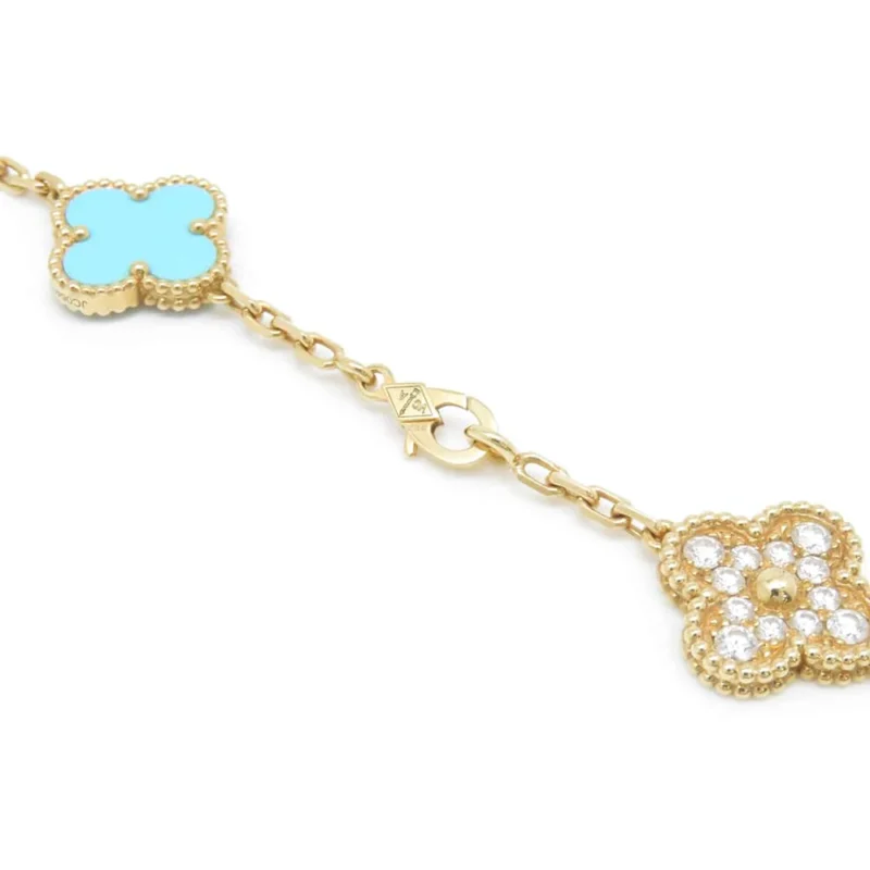 VAN CLEEF & ARPELS VINTAGE ALHAMBRA LONG NECKLACE 20 MOTIFS - Image 6