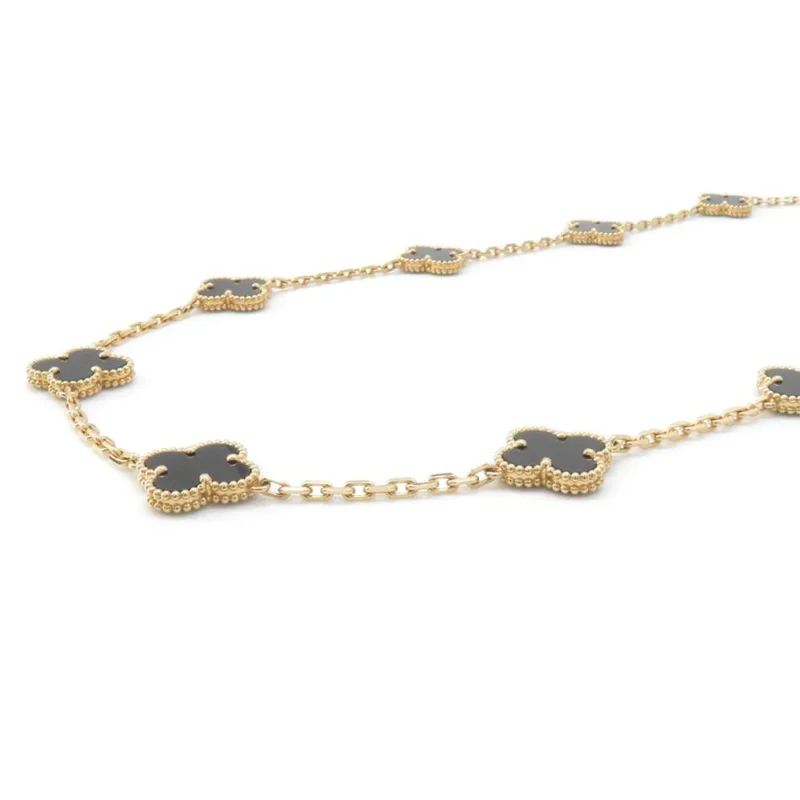 VAN CLEEF & ARPELS VINTAGE ALHAMBRA LONG NECKLACE 20 MOTIFS - Image 2