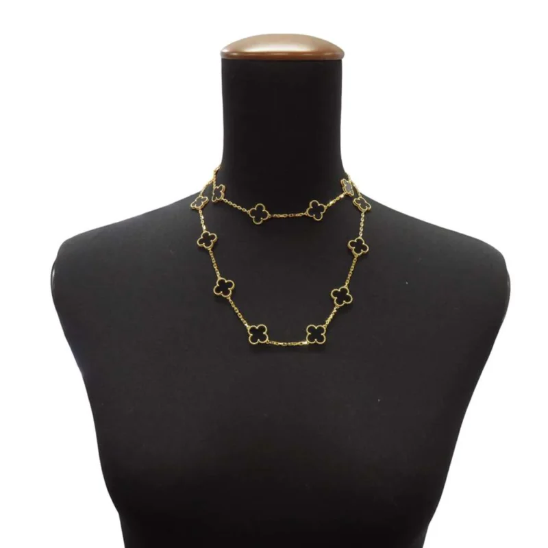 VAN CLEEF & ARPELS VINTAGE ALHAMBRA LONG NECKLACE 20 MOTIFS - Image 4