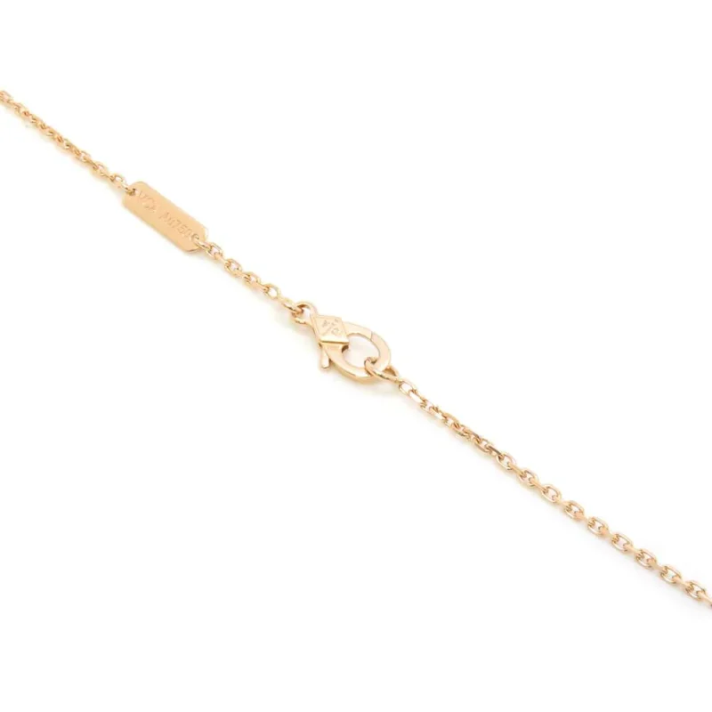 VAN CLEEF & ARPELS VINTAGE ALHAMBRA 1PD NECKLACE 2023 HOLIDAY COLLECTION - Image 5