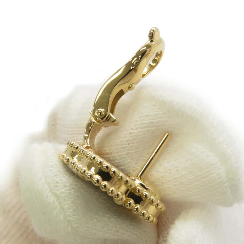 VAN CLEEF & ARPELS VINTAGE ALHAMBRA EARRING ONYX - Image 5