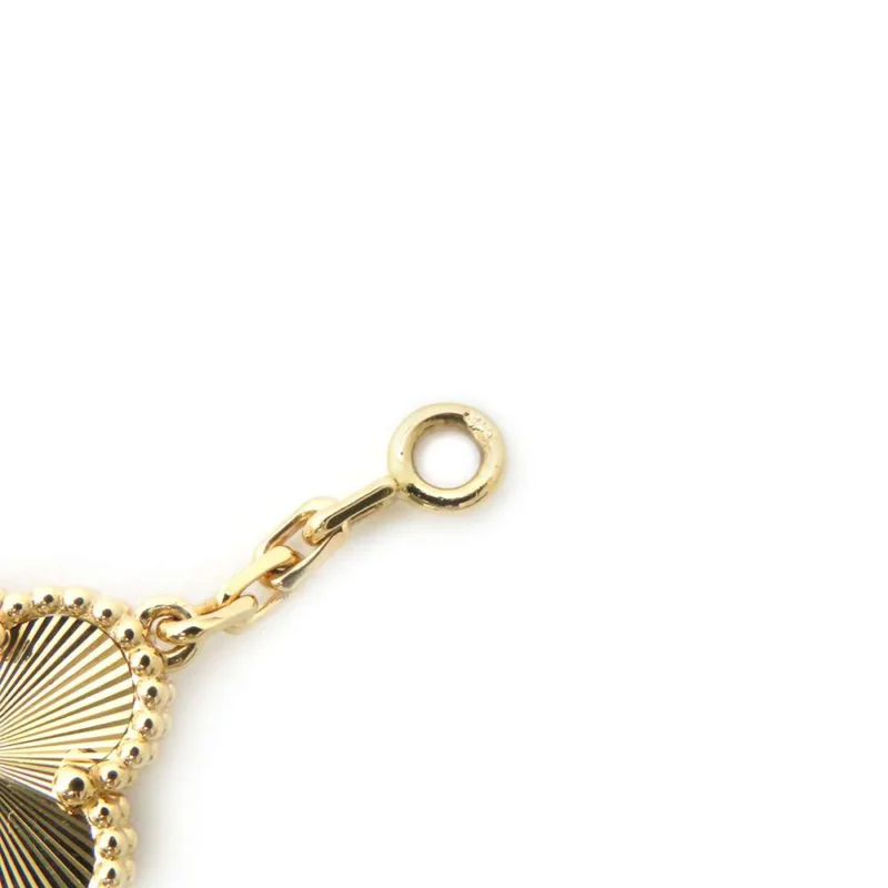 VAN CLEEF & ARPELS VINTAGE ALHAMBRA NECKLACE 10 MOTIFS GUILLOCHE - Image 10