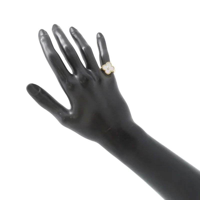VAN CLEEF & ARPELS VINTAGE ALHAMBRA RING SIZE 49/#9 - Image 4