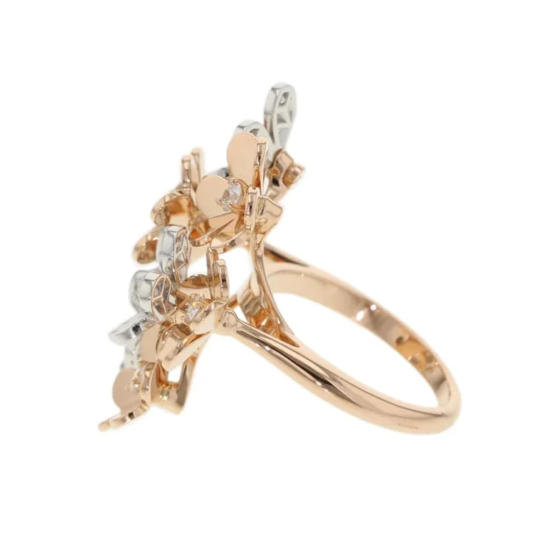 VAN CLEEF & ARPELS FRIVOLE RING 8 FLOWER SIZE 53/#13 - Image 2