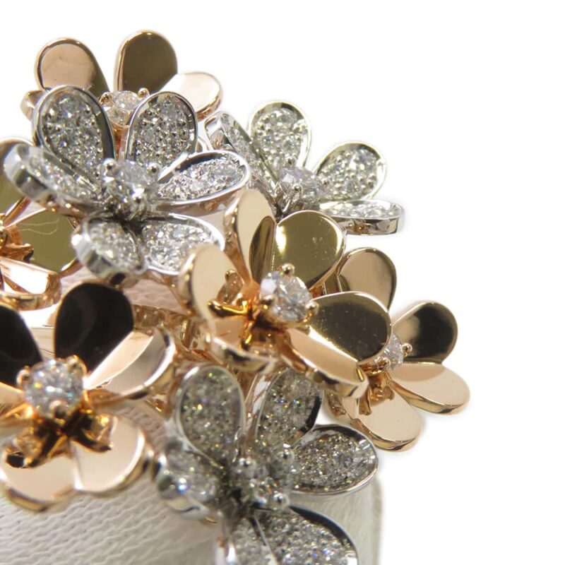 VAN CLEEF & ARPELS FRIVOLE RING 8 FLOWER SIZE 53/#13 - Image 5