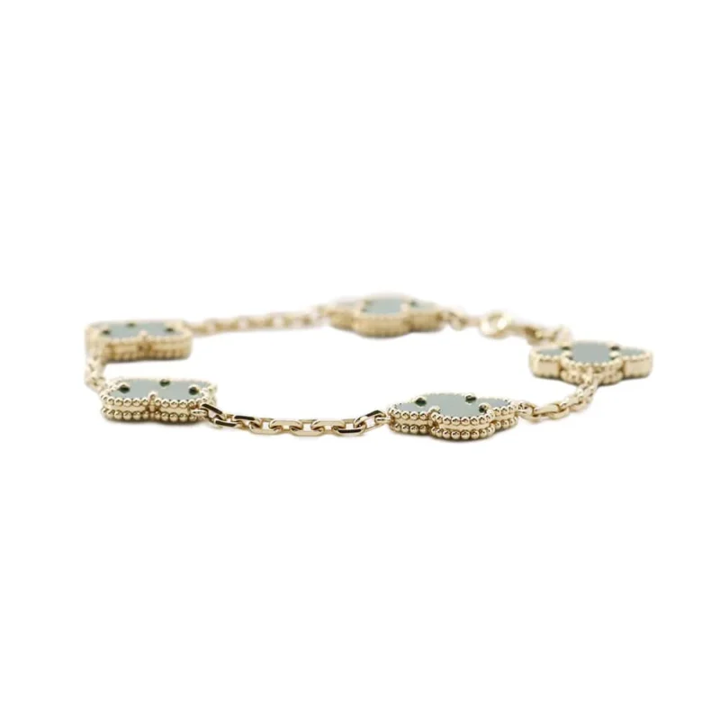 VAN CLEEF & ARPELS VINTAGE ALHAMBRA BRACELET 5 MOTIFS - Image 2