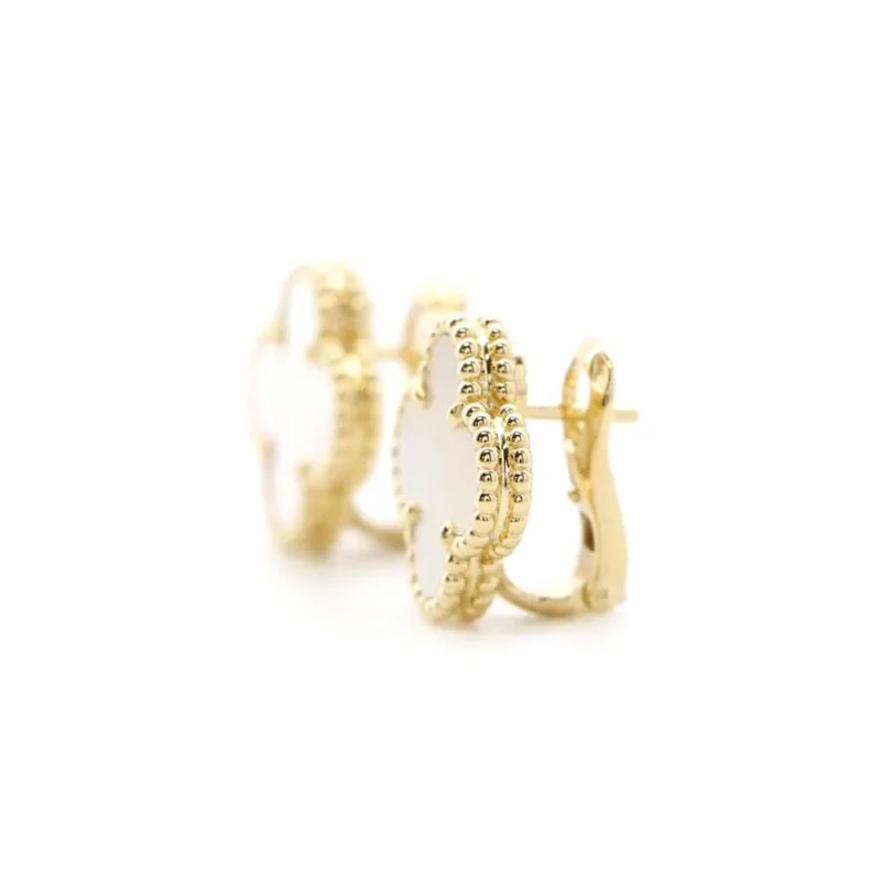 VAN CLEEF & ARPELS VINTAGE ALHAMBRA EARRING - Image 2