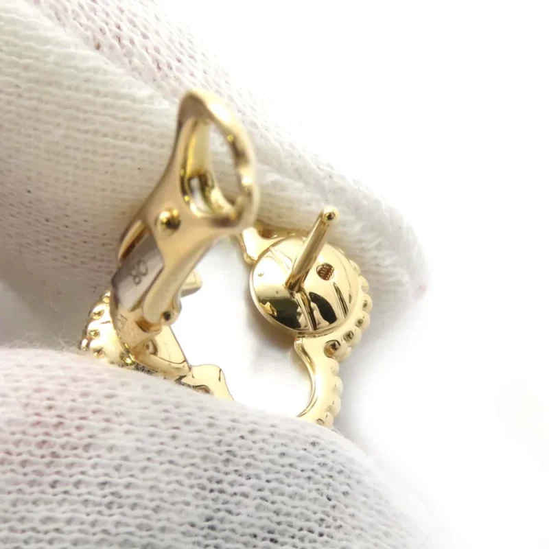 VAN CLEEF & ARPELS VINTAGE ALHAMBRA EARRING - Image 5
