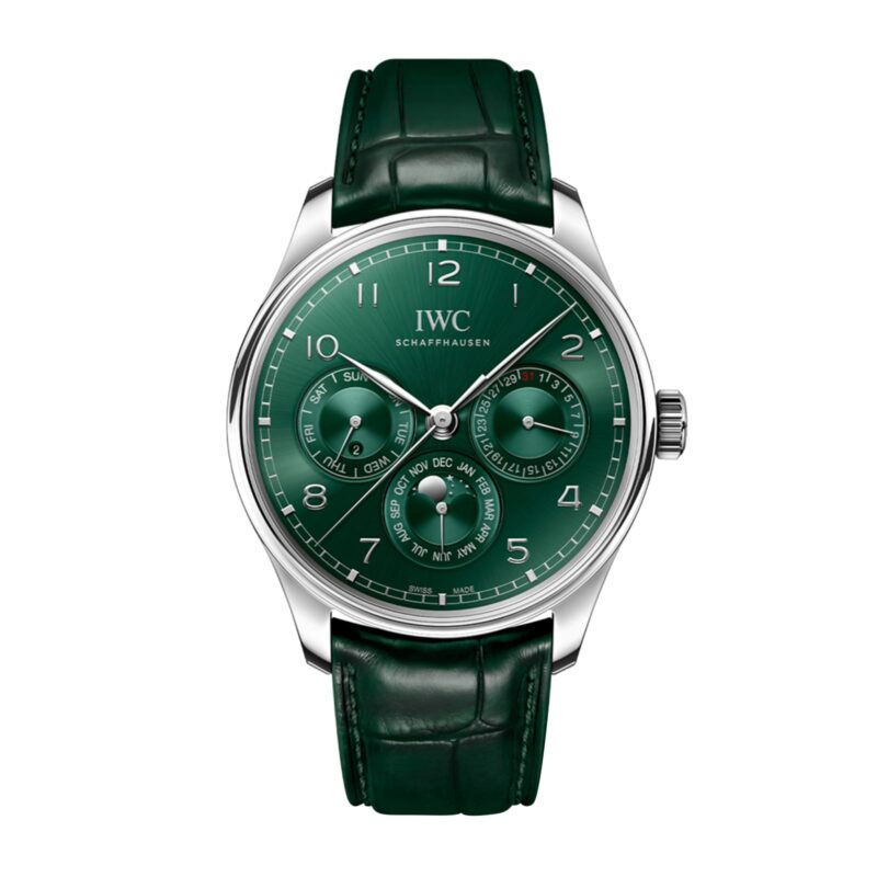 IWC PORTUGIESER AUTOMATIC 42MM MENS WATCH GREEN IW344207