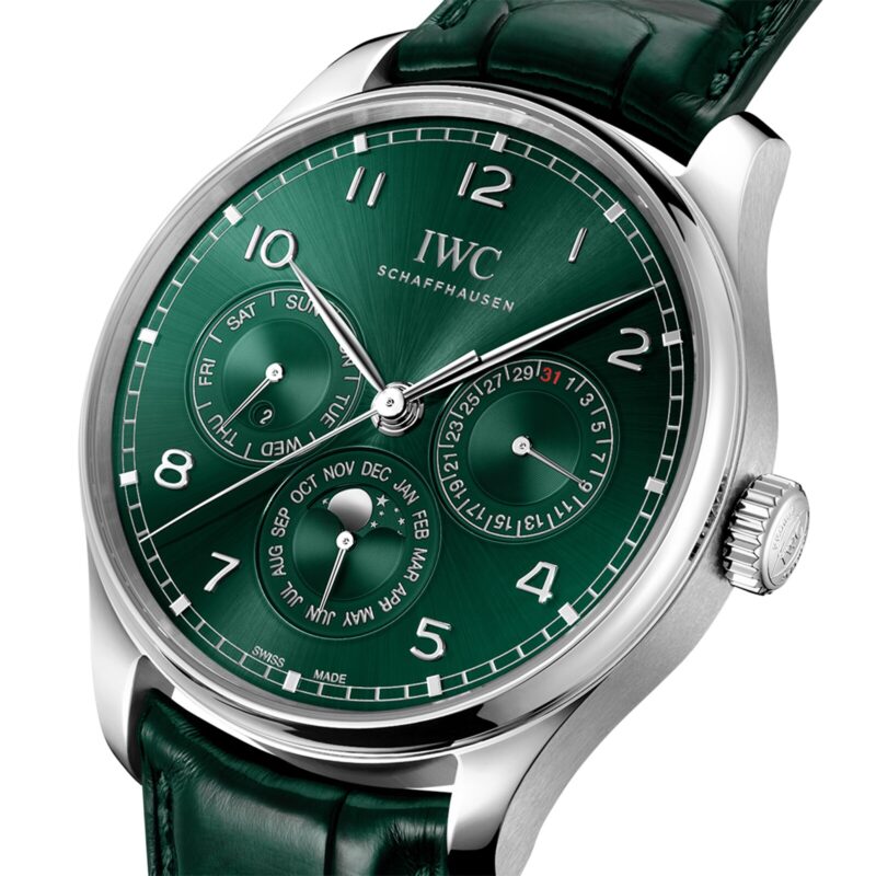IWC PORTUGIESER AUTOMATIC 42MM MENS WATCH GREEN IW344207 - Image 2