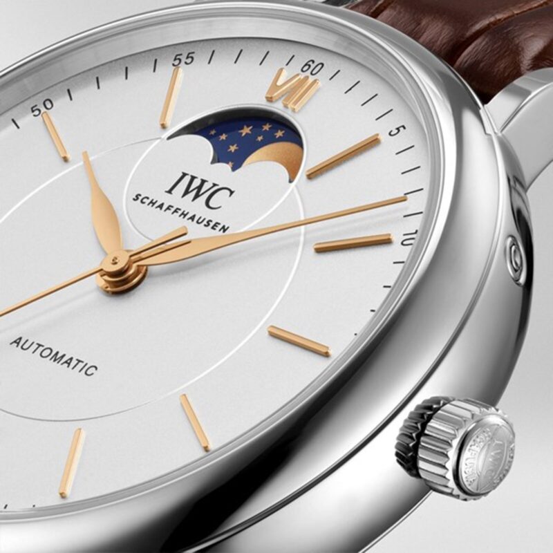 IWC PORTOFINO AUTOMATIC MOON PHASE CHF 6 QUOTE.900 40MM MENS WATCH IW459401 - Image 3