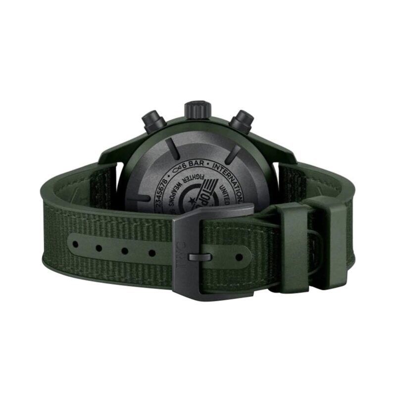 IWC PILOT QUOTE.S CHRONOGRAPH TOP GUN EDITION WOODLAND 44.5MM MENS WATCH GREEN IW389106 - Image 3