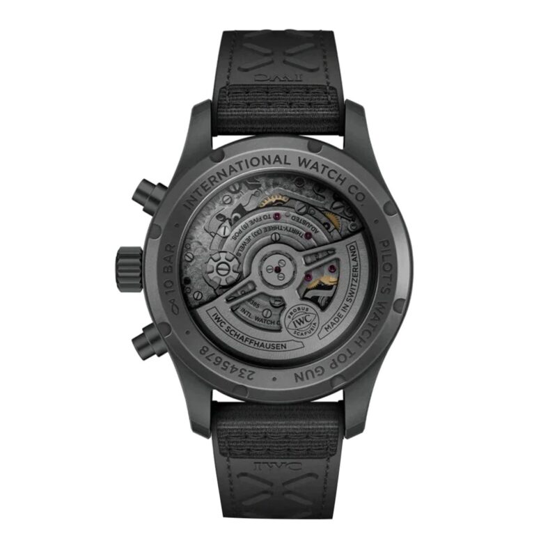 IWC PILOT QUOTE.S CHRONOGRAPH TOP GUN CERATANIUM 41MM MENS WATCH BLACK IW388106 - Image 2