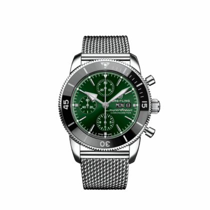BREITLING SUPEROCEAN HERITAGE CHRONOGRAPH 44 STAINLESS STEEL GREEN A13313121L1A1