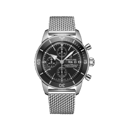 BREITLING SUPEROCEAN HERITAGE CHRONOGRAPH 44 STAINLESS STEEL BLACK A13313121B1A1