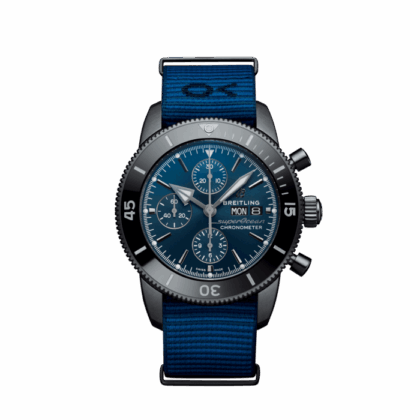 BREITLING SUPEROCEAN HERITAGE CHRONOGRAPH 44 OUTERKNOWN DLC-COATED STAINLESS STEEL BLUE M133132A1C1W1