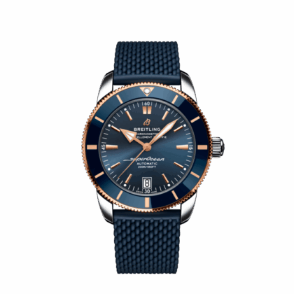 BREITLING SUPEROCEAN HERITAGE B20 AUTOMATIC 42 STAINLESS STEEL 18K RED GOLD BLUE UB2010161C1S1