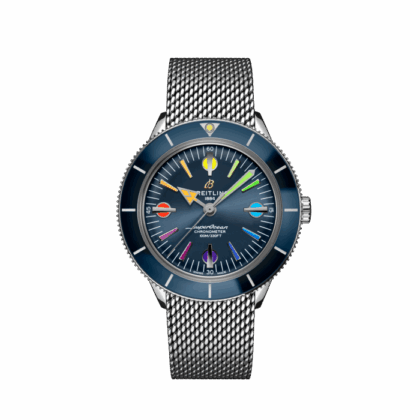 BREITLING SUPEROCEAN HERITAGE 57 SPECIAL EDITION II STAINLESS STEEL BLUE A103702A1C1A1