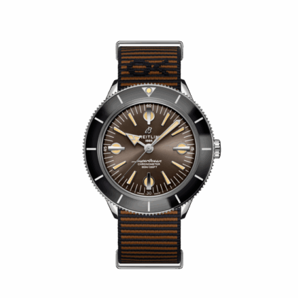 BREITLING SUPEROCEAN HERITAGE 57 OUTERKNOWN STAINLESS STEEL BROWN A103703A1Q1W1