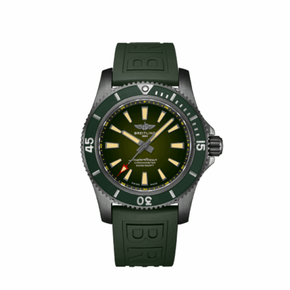 BREITLING SUPEROCEAN AUTOMATIC 46 BLACK STEEL DLC-COATED STAINLESS STEEL GREEN M173681A1L1S1