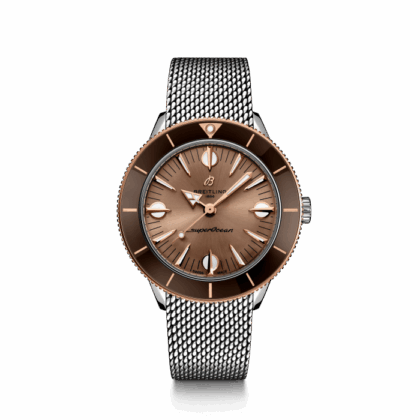 BREITLING SUPEROCEAN HERITAGE 57 HIGHLANDS STAINLESS STEEL 18K RED GOLD BEIGE U10340E31A1A1