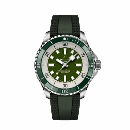 BREITLING SUPEROCEAN AUTOMATIC 44 STAINLESS STEEL GREEN A17376A31L1S1