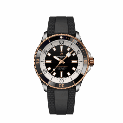 BREITLING SUPEROCEAN AUTOMATIC 42 STAINLESS STEEL 18K RED GOLD BLACK U17375211B1S1