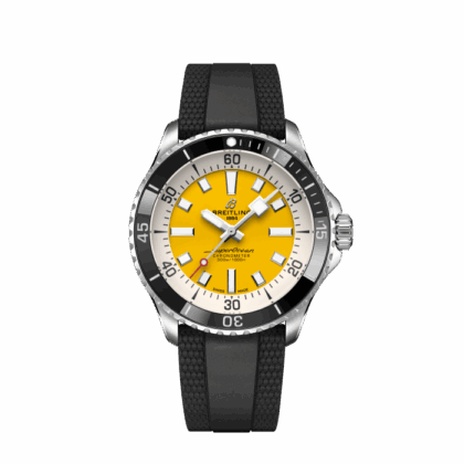 BREITLING SUPEROCEAN AUTOMATIC 42 STAINLESS STEEL YELLOW A17375211I1S1