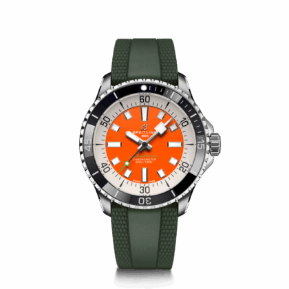 BREITLING SUPEROCEAN AUTOMATIC 42 KELLY SLATER STAINLESS STEEL ORANGE A173751A1O1S1