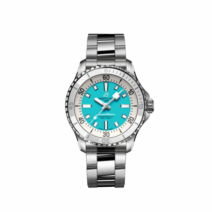 BREITLING SUPEROCEAN AUTOMATIC 36 STAINLESS STEEL TURQUOISE A17377211C1A1